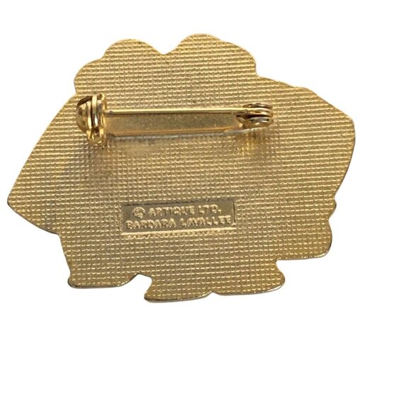 Artique Ltd Barbara Lavallee Enamel Pin Brooch Cloisonne Inuit Women Friendship - Picture 2 of 7